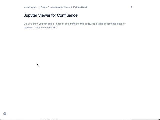 Using Jupyter View for Confluence.gif